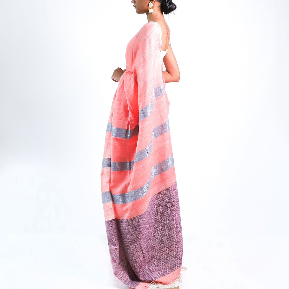 Pink Skies Handloom Saree