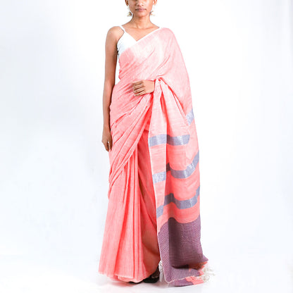 Pink Skies Handloom Saree