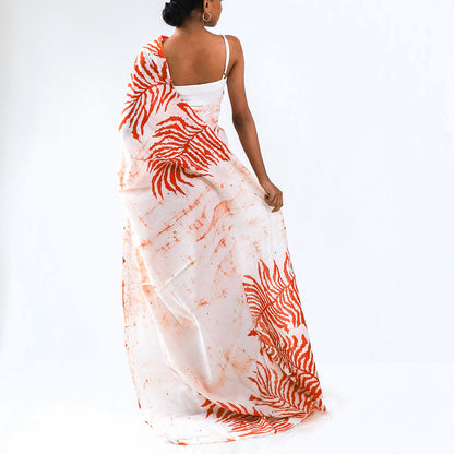 Island Fern Batik Saree