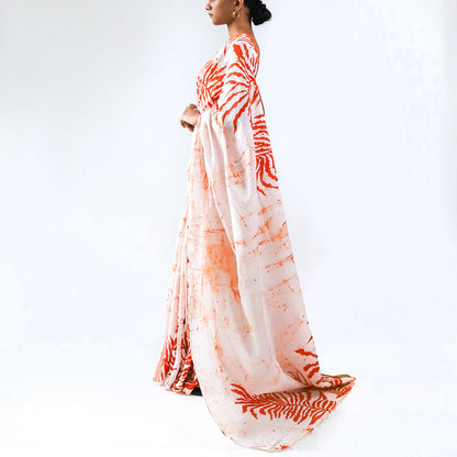 Island Fern Batik Saree