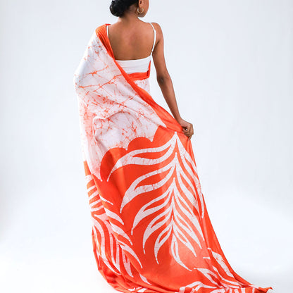 Sun's Glow Batik Saree