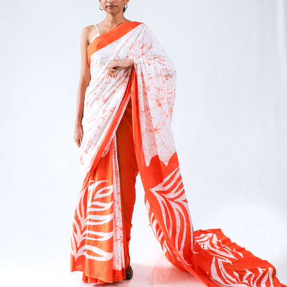 Sun's Glow Batik Saree