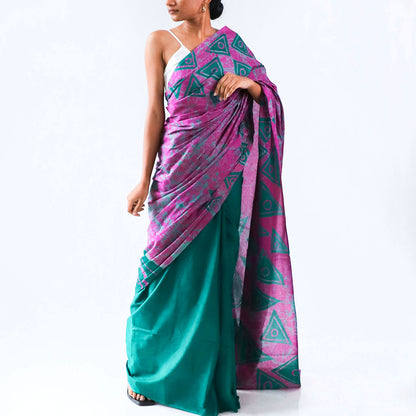 Orchid Batik Saree