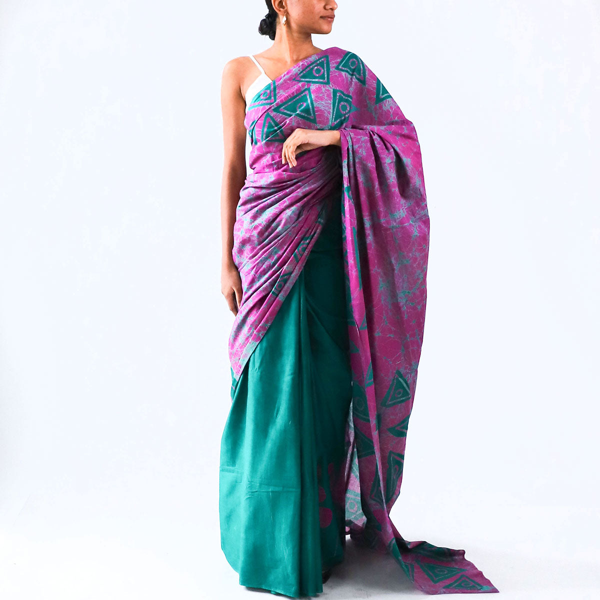 Orchid Batik Saree