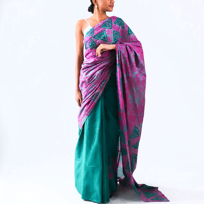 Orchid Batik Saree