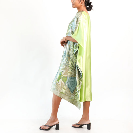 Verdant Hues Batik Kaftan