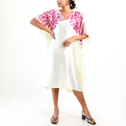 Blush Petal Batik Kaftan