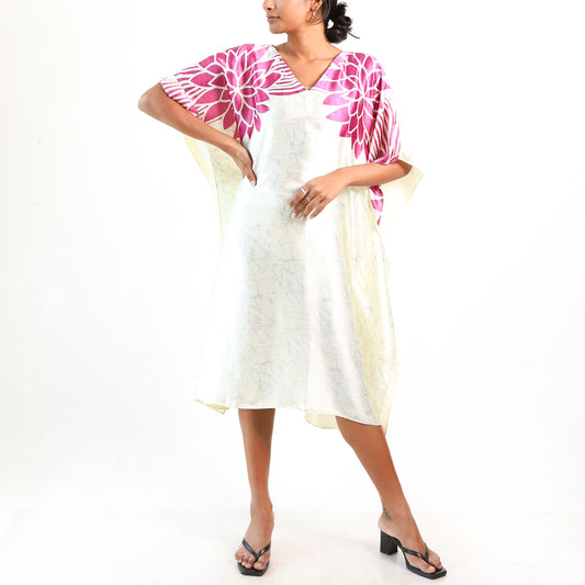 Blush Petal Batik Kaftan