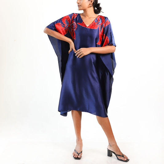 Tropical Hibiscus Batik Kaftan