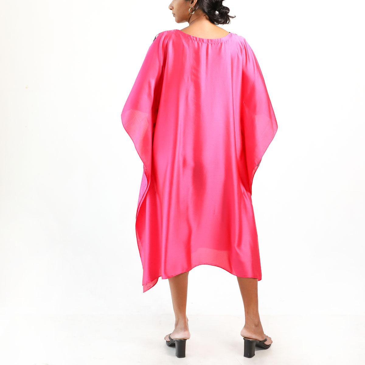 Fuchsia Swirl Batik Kaftan