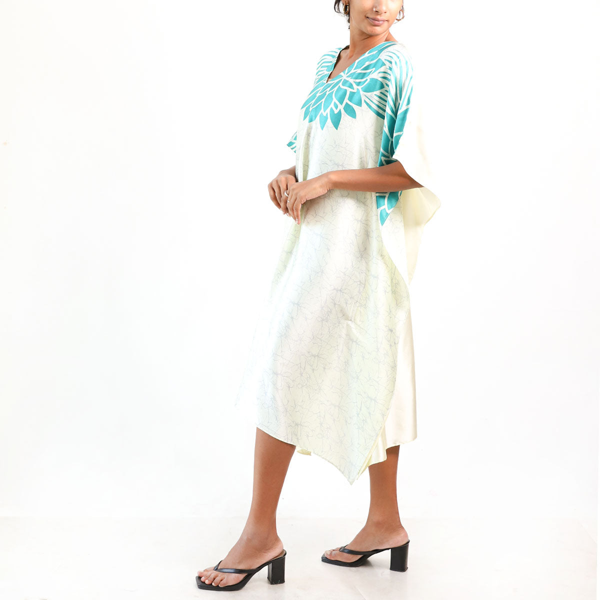Sky Blossom Batik Kaftan