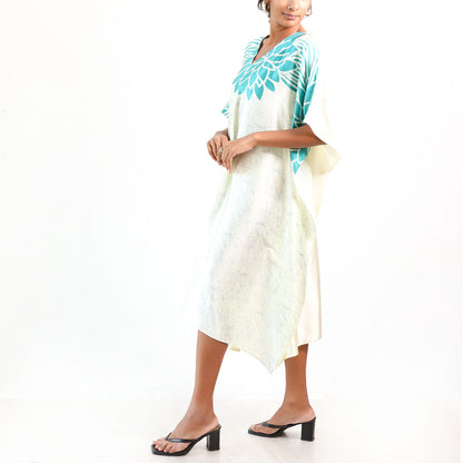 Sky Blossom Batik Kaftan