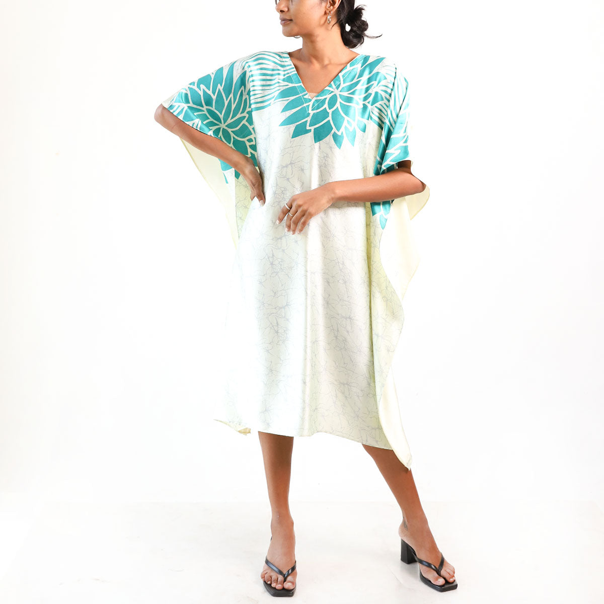 Sky Blossom Batik Kaftan