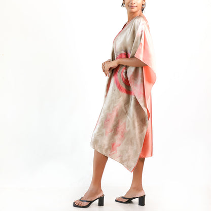 Bronze Peach Batik Kaftan