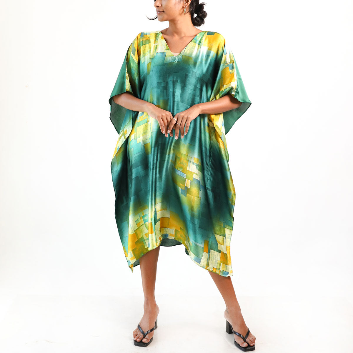 Sunlit Meadow Batik Kaftan