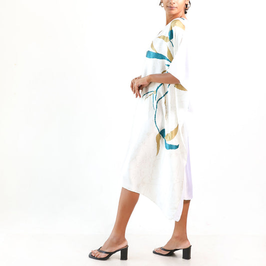 Blue Bronze Batik Kaftan