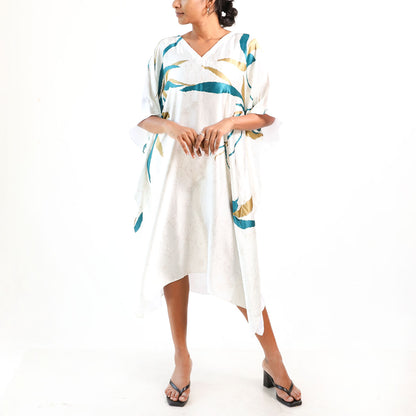 Blue Bronze Batik Kaftan
