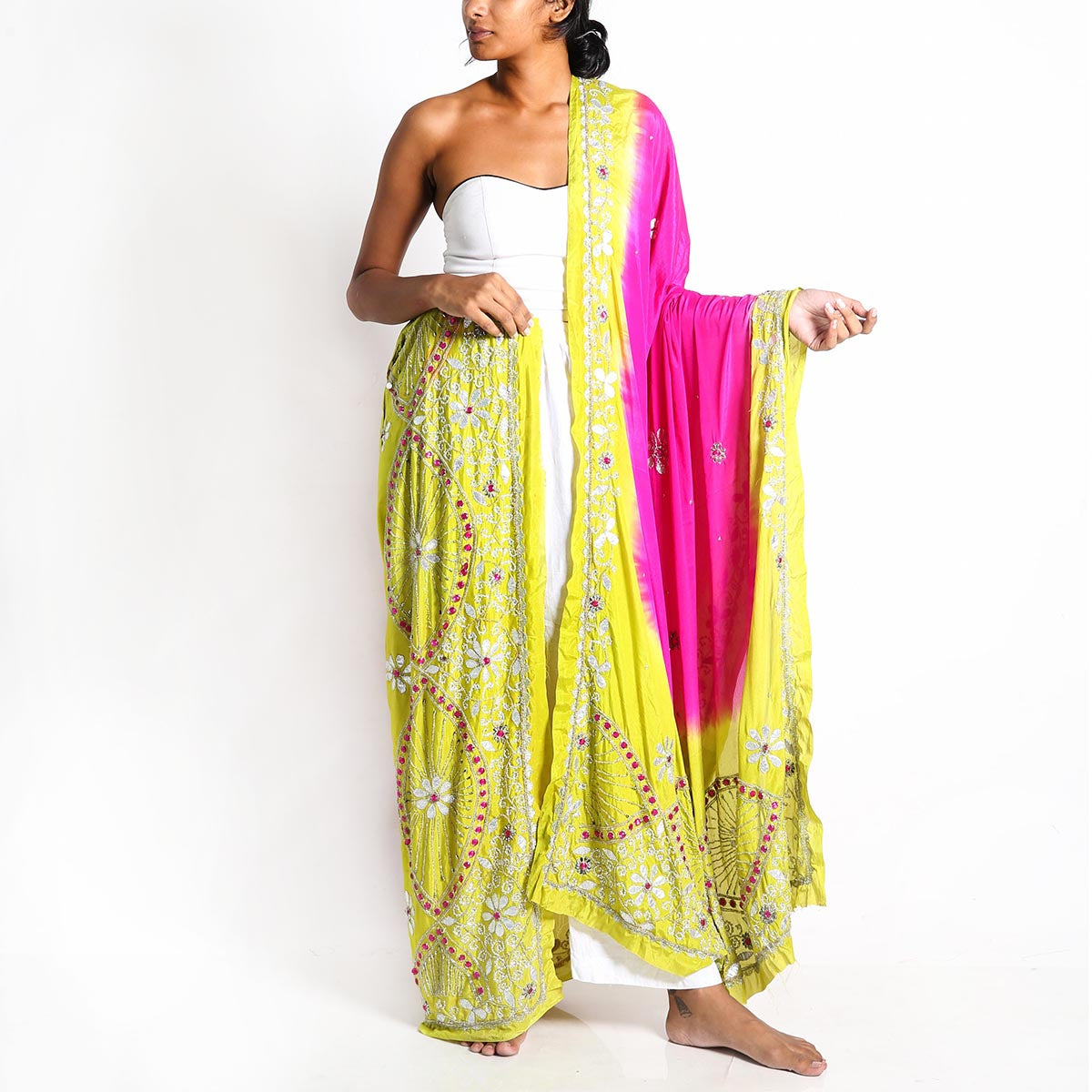 Vibrant Hues Lehnga Dupatta