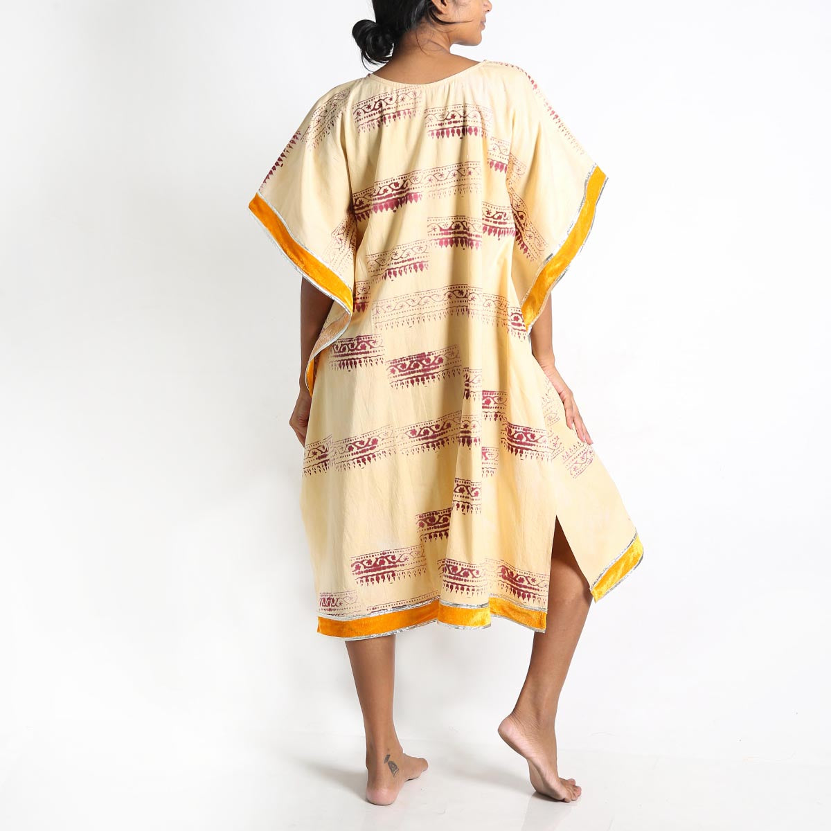 Mandarin Tie-Dye Kaftan