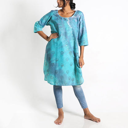 Sea Weed Tie-Dye Kurta