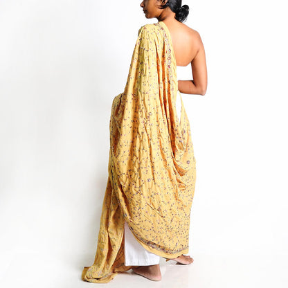 Mustard Saram Skirt and Dupatta