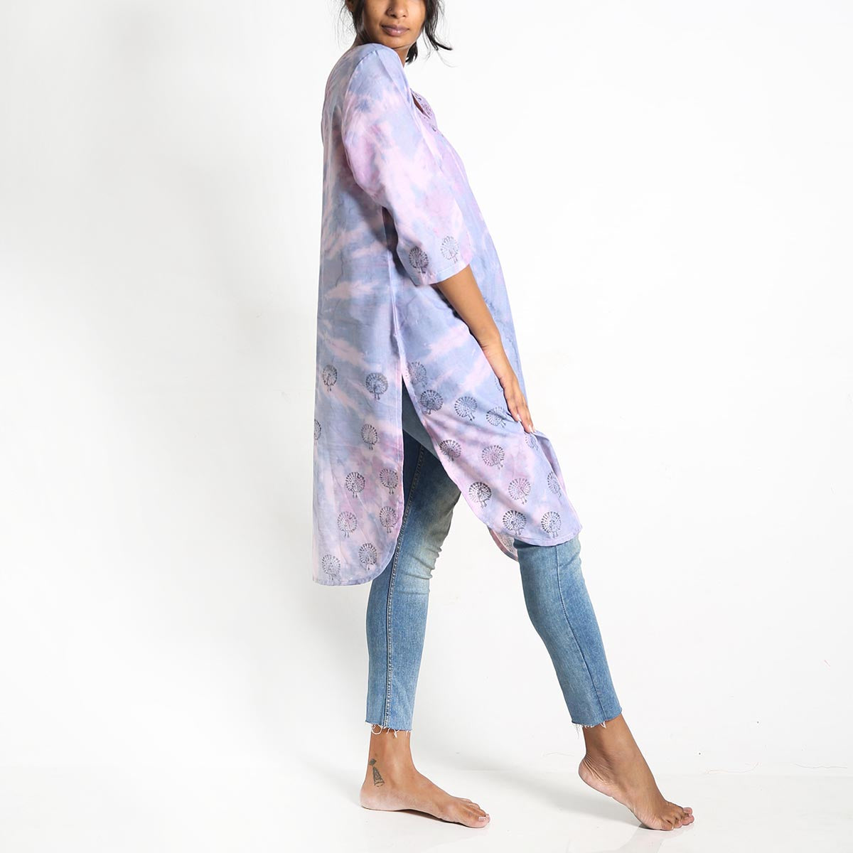 Fawn Tie-Dye Kurta