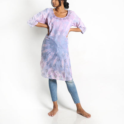 Fawn Tie-Dye Kurta
