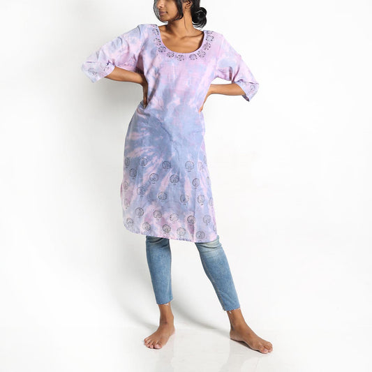 Fawn Tie-Dye Kurta