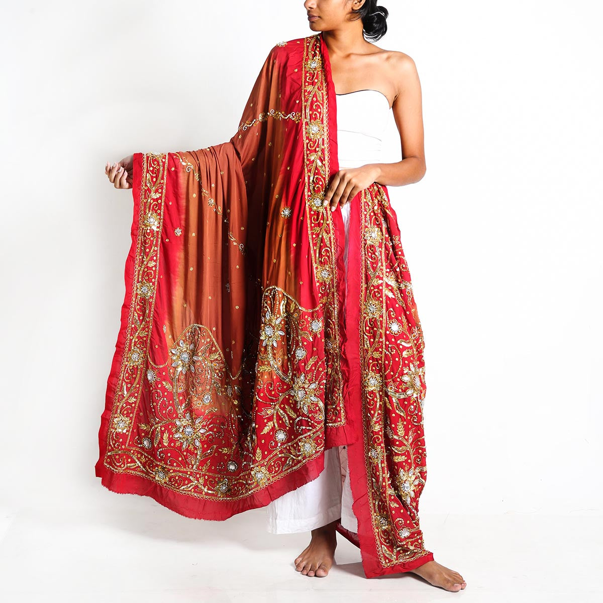 Ruby Lehnga Dupatta