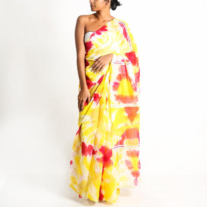 Sunny Side Tie-Dye Saree