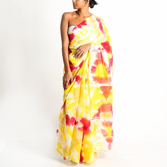 Sunny Side Tie-Dye Saree