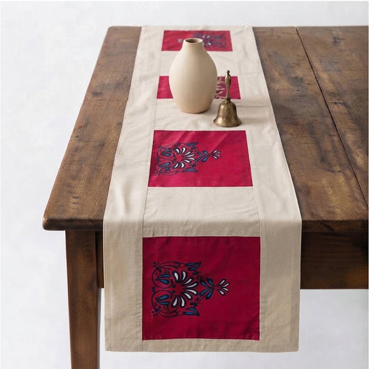 Ruby Garden Table Mat & Runner Set