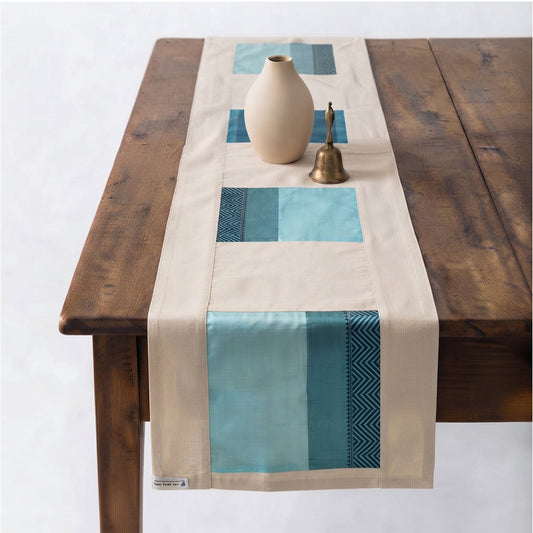 Cobalt Heritage Table Mat & Runner Set