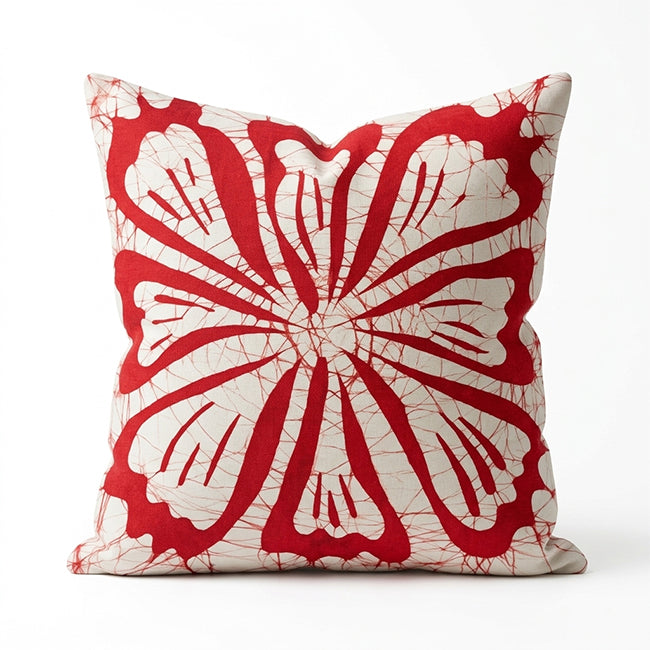 Hibiscus Batik Cushion Cover