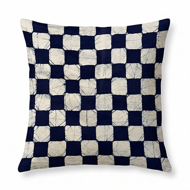 Checkered Batik Cushion Cover