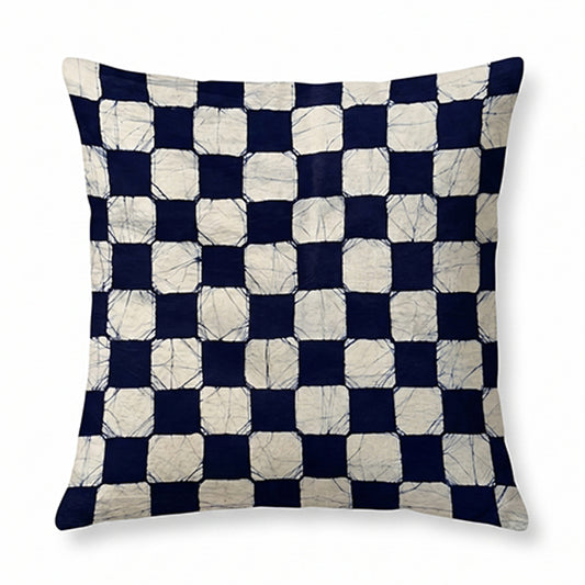 Checkered Batik Cushion Cover
