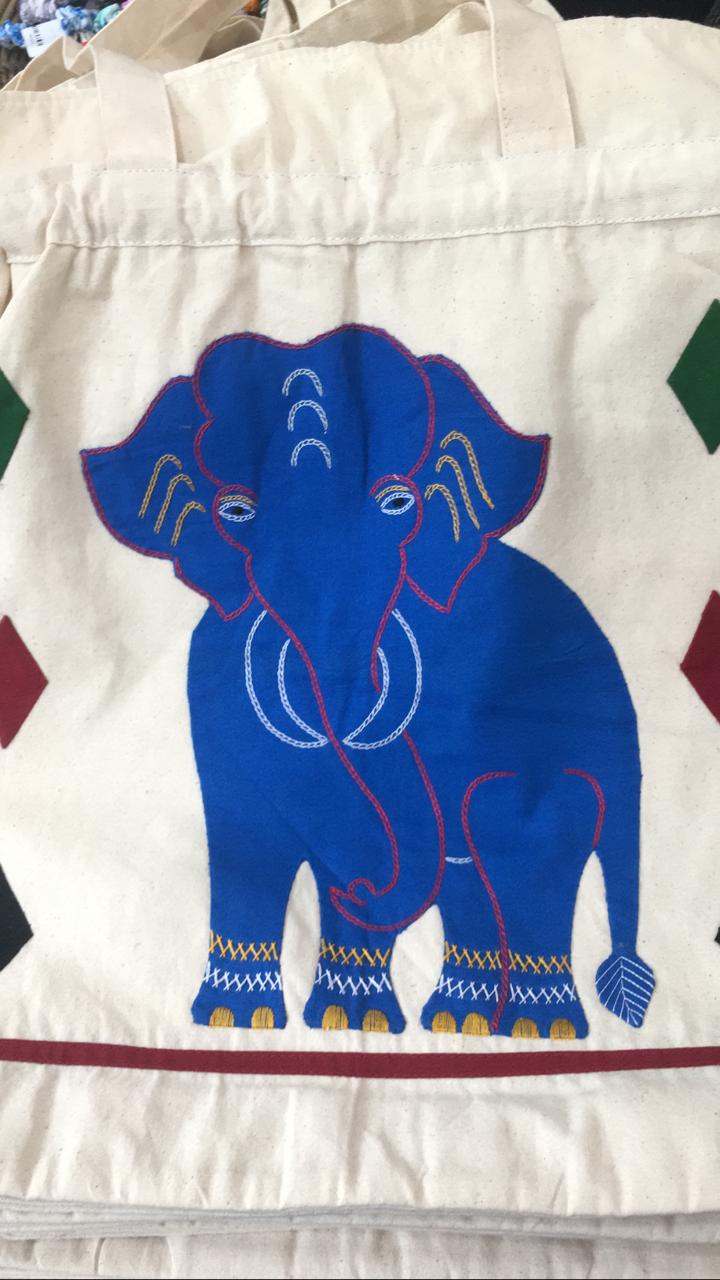 Light Blue Ellie Cord Tote