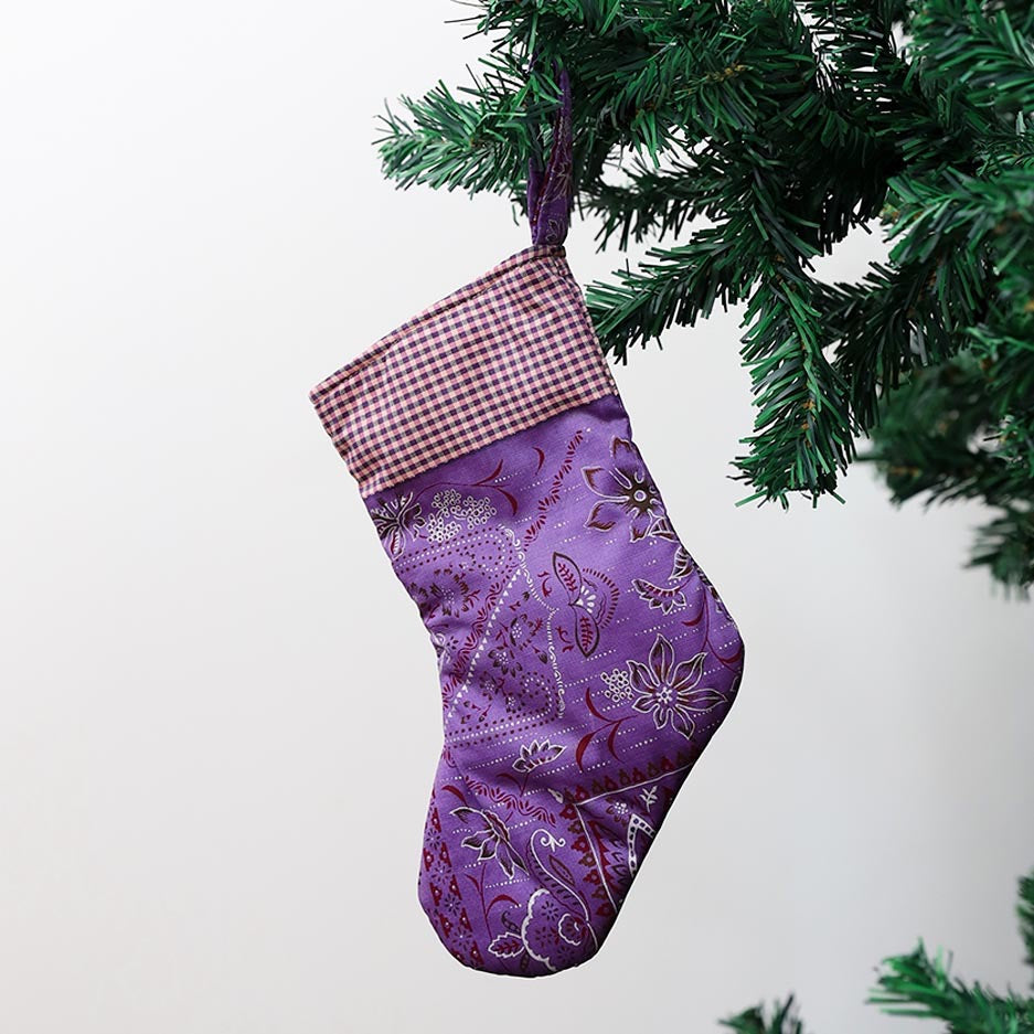 Sugar Plum Christmas Stocking Ornament