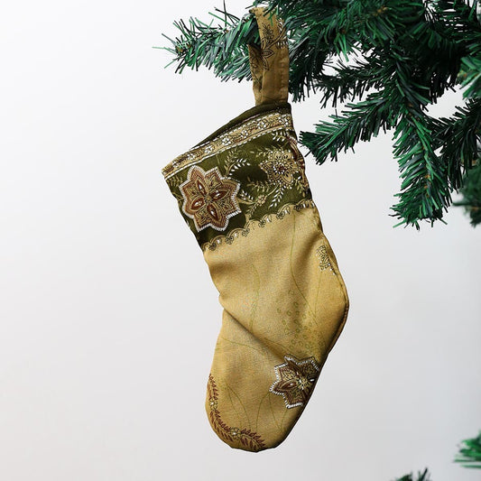 Sleigh Bell Christmas Stocking Ornament