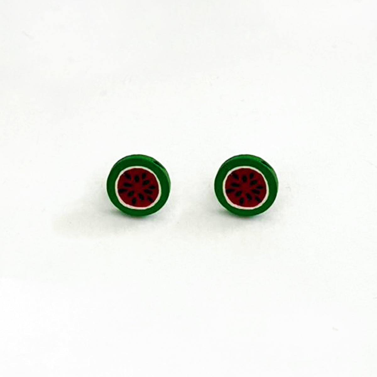 Watermelon Wooden Earrings