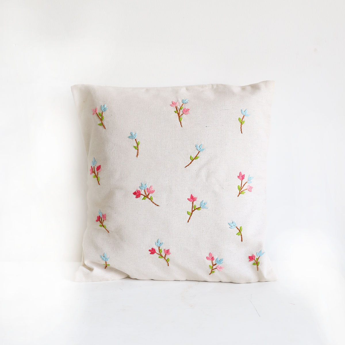Floral and Fauna Cushion Cover