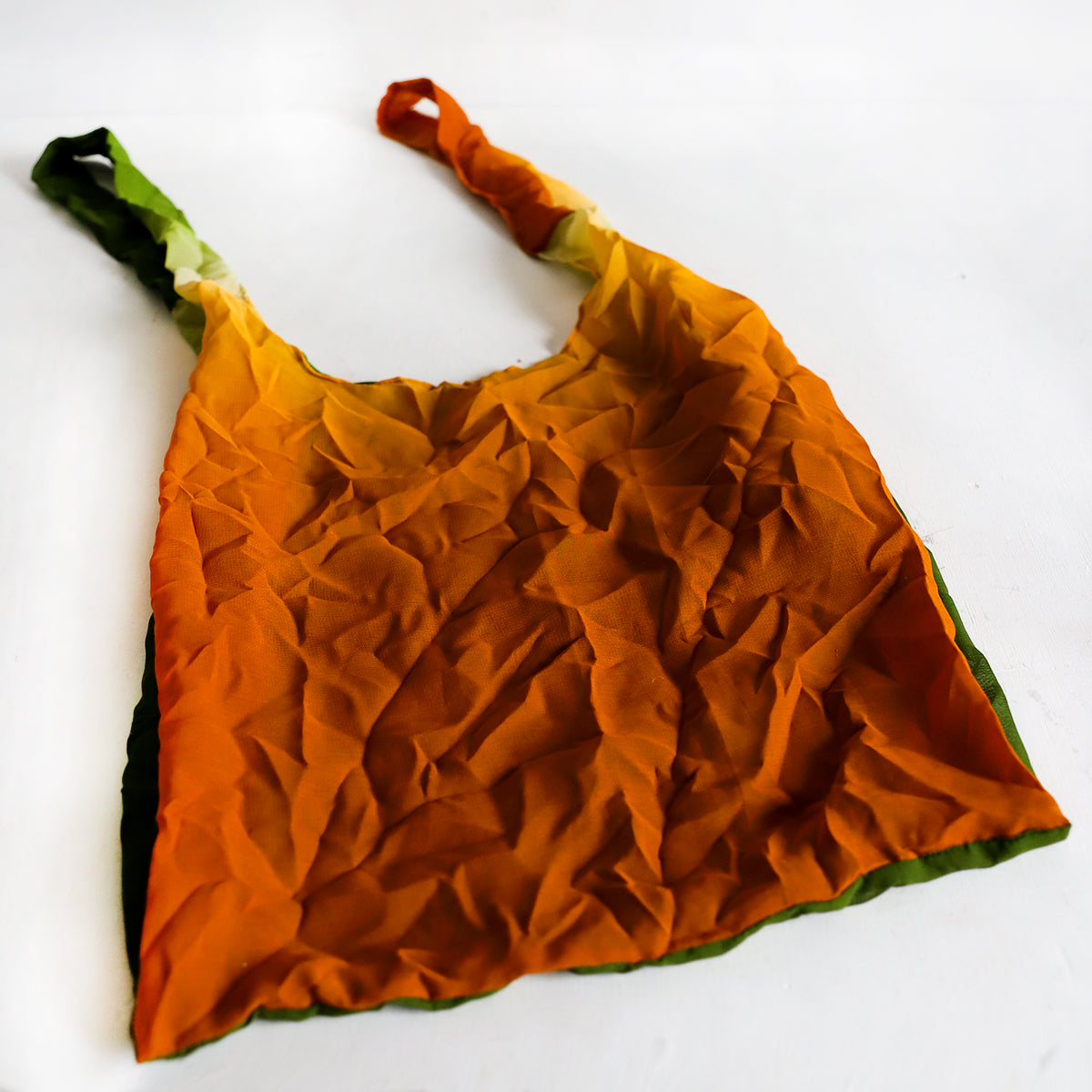 Vibrant Orange Saree Bag