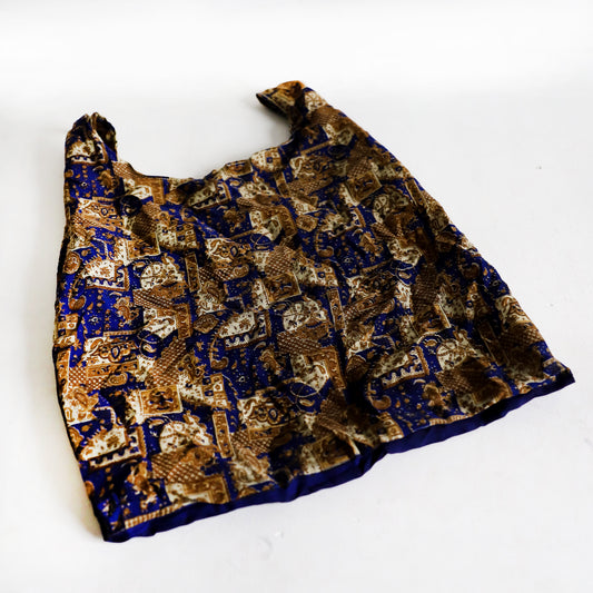 Blue Elegance Saree Bag