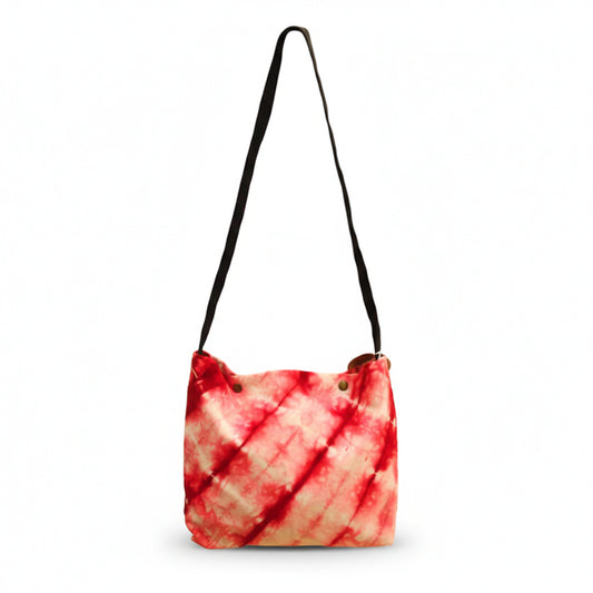 Red Tie Dye Satchel