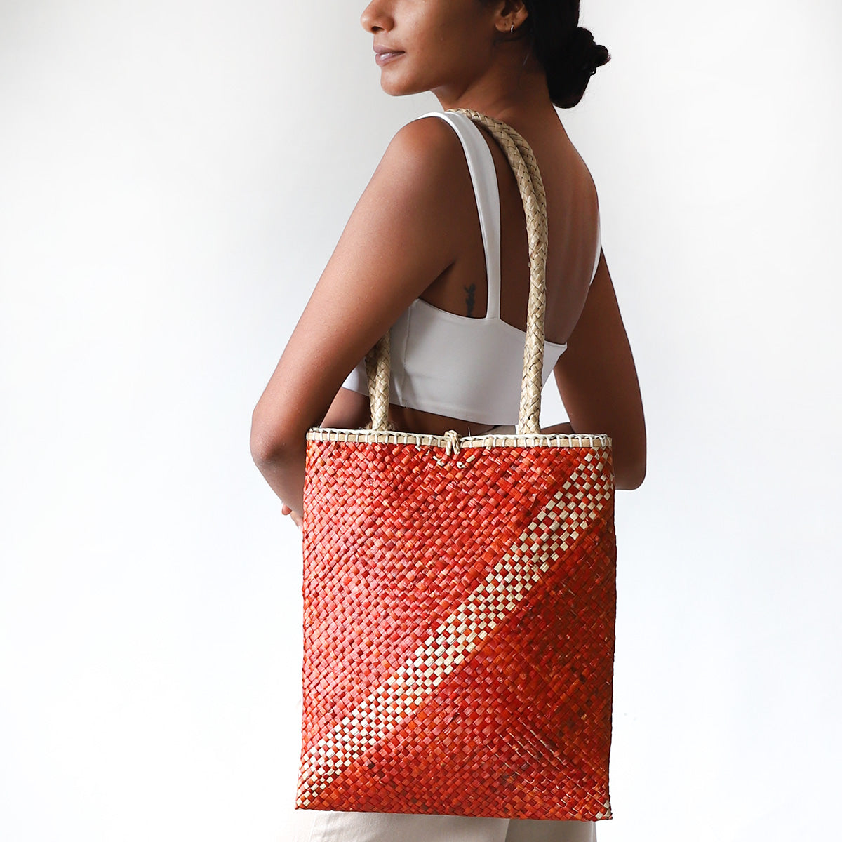 Amber Sunset Palmyrah Bag