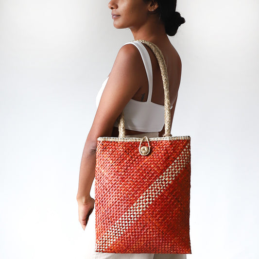 Amber Sunset Palmyrah Bag