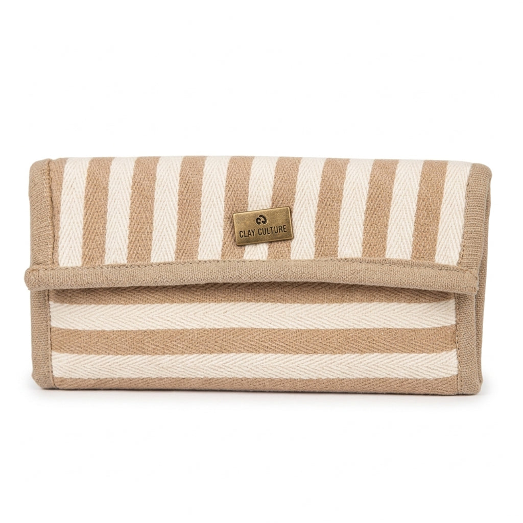 Beige & Off-white Handi Wallet