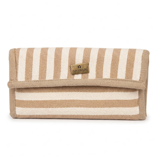 Beige & Off-white Handi Wallet