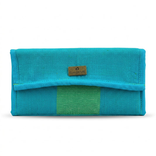 Turquoise & Lime green Handi Wallet