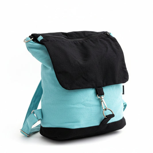 Baby Blue Handloom Cord Rucksack